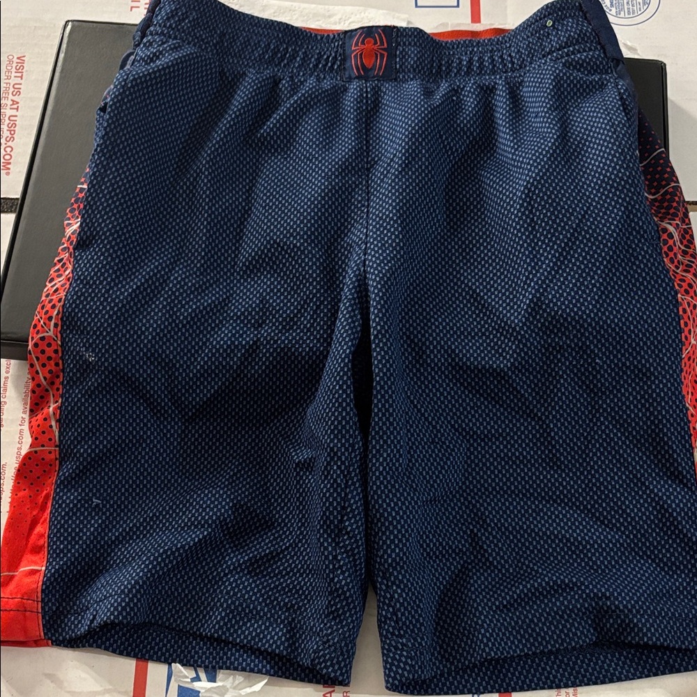Marvel Blue and Red spiderman Shorts small